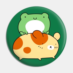 Little Frog and Hamster Pin