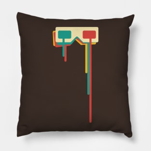 Retro 3D Anaglyph Glasses Pillow