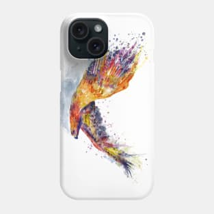 Flying Red Tailed Hawk Phone Case