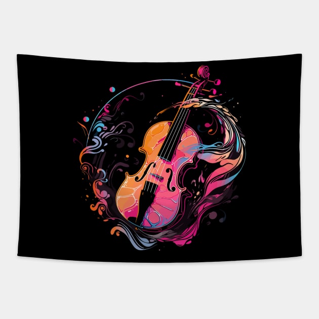 violin - fantasy style Tapestry by Dragadin