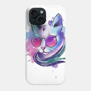 Watercolor cat Phone Case