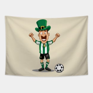 leprechaun wearing football kits Tapestry