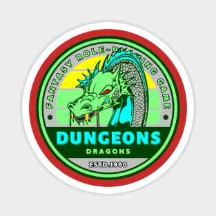 Dungeons & Dragons  Logo Style Fanart Magnet