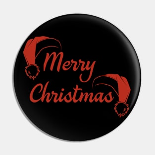 Merry Christmas Santa Hat Pin