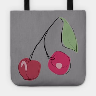 drawing ripe cherry Tote