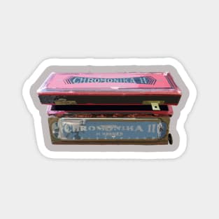 Vintage chromatic harmonica Magnet