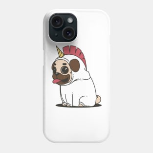 Pug Unicorn Sticker Design Cute Dog Phone Case