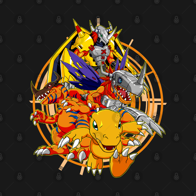 Agumon Evolution - Digimon - T-Shirt