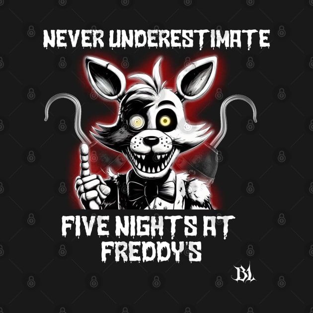 five nights at freddys shirt (foxy the pirate fox) by blacklye