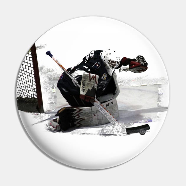 No Goal! - Ice Hockey Goalie Pin by Highseller