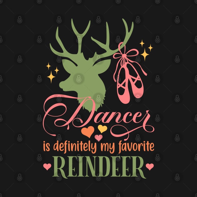 Dancer is My Favorite Reindeer With Pointe by Hobbybox