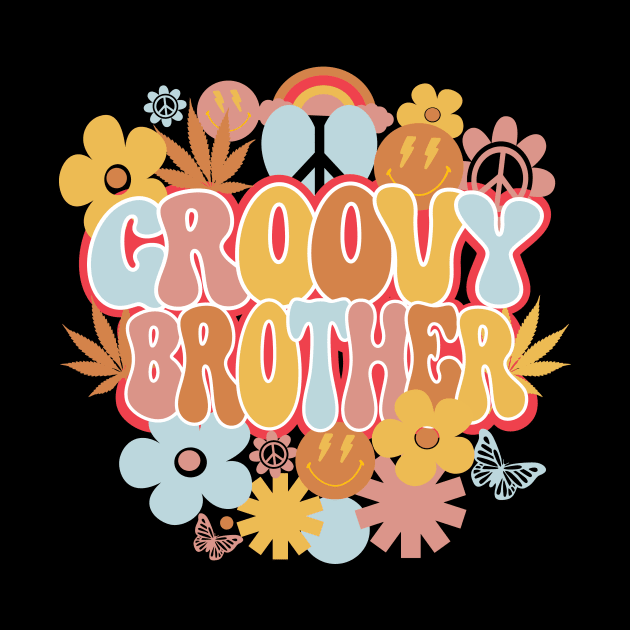 Groovy Brother Shirt, Hippie Brother by mcoshop