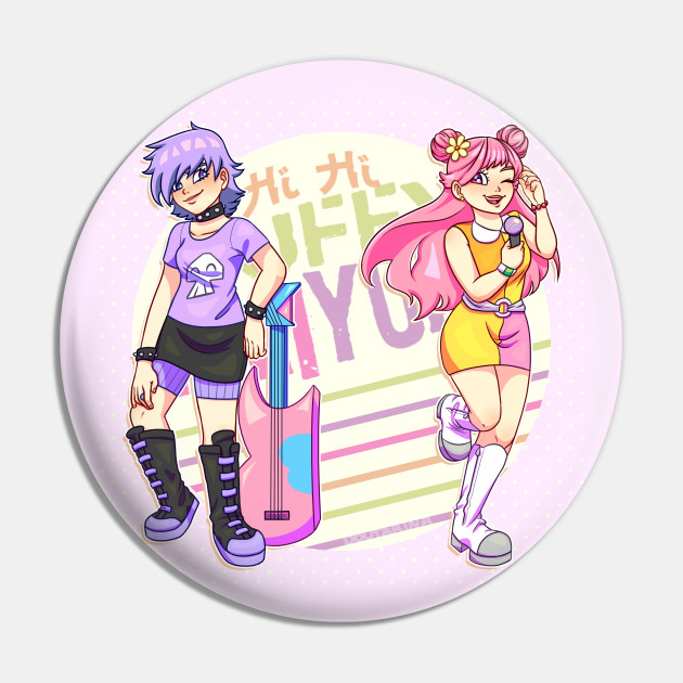 Hi Hi Puffy AmiYumi 'Rockstar  Ami and Yumi' Enamel Pin - Distinct Pins