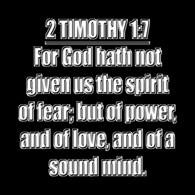 KJJV 2 Timothy 1:7 by Holy Bible Verses