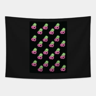 Neon Cherries Tapestry