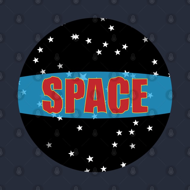 Space stars typography design by enflow