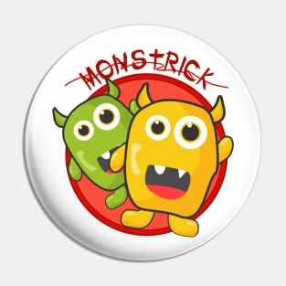 monster trick or treat hello Pin