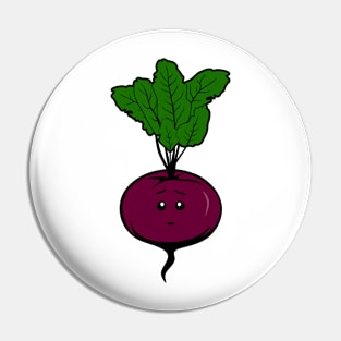 Nervous Beet Sips Tea Party Series Pin