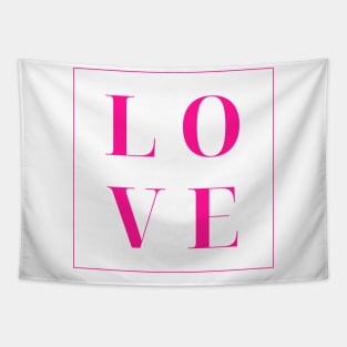 Love. Simple Love Quote. Show your love with this design. The Perfect Gift for Birthdays, Christmas, Valentines Day or Anniversaries. Tapestry