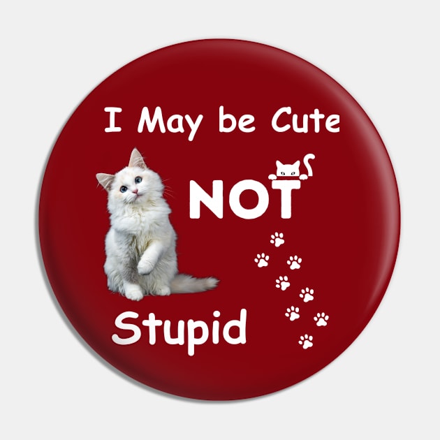 I am cute but not stupid cat swag love Pin by Savi L'amour