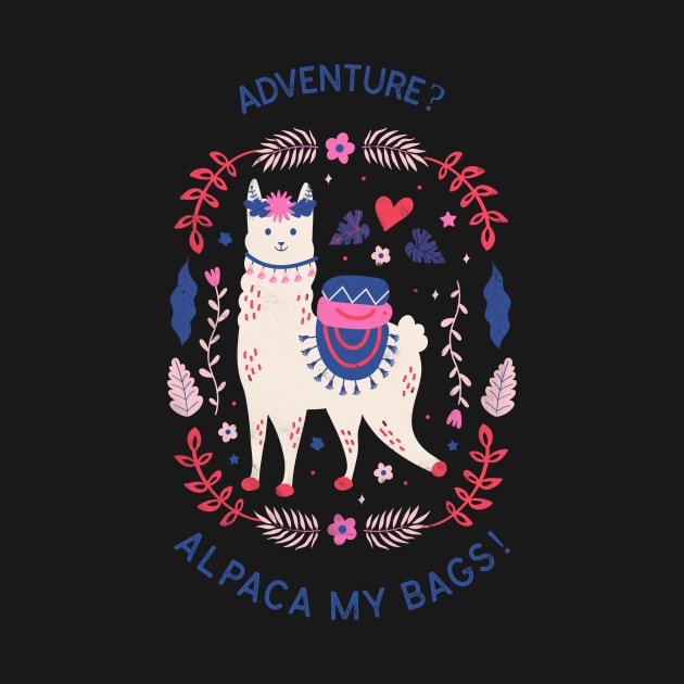 Adventurous Llama - Alpaca my bags! by Little Designer