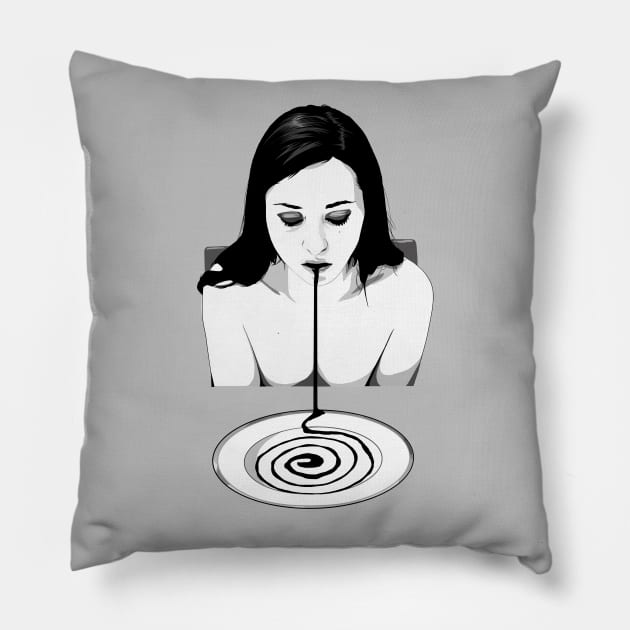 Vortex (graphic) Pillow by lanzafame