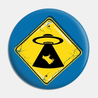 Cosmic Crossing: UFO Abduction Zone No 2 Pin