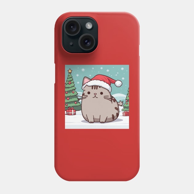 Pusheen Santa kitty Phone Case by Love of animals