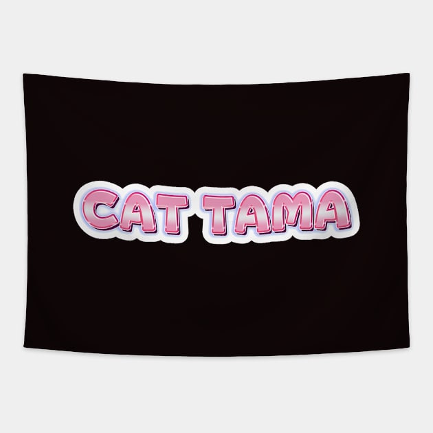 Cat Tama,Tama Super Station Master,Cat Sticker Tapestry by LycheeDesign