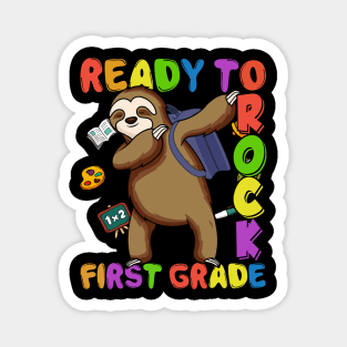 Dabbing 1st Grade Sloth Back To School Magnet