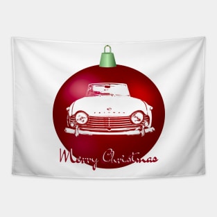 Triumph TR4A British classic car monoblock Christmas ball special edition Tapestry