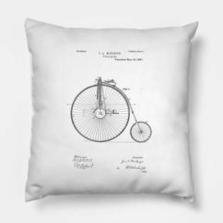 Bicycle patent drawing Pillow