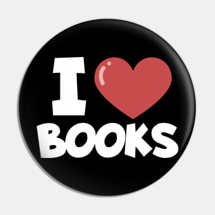 Bookworm i love books Pin