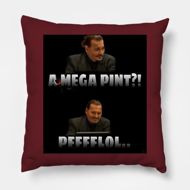 A Mega Pint?! LOL... Pillow by wonderwoman0317