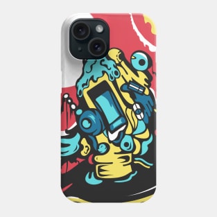 Comic robot Phone Case