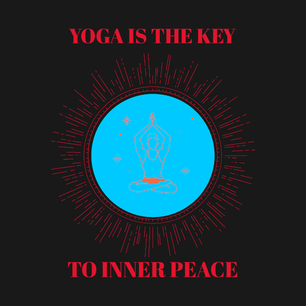 Yoga Is The Key To Inner Peace by The Ymij Store