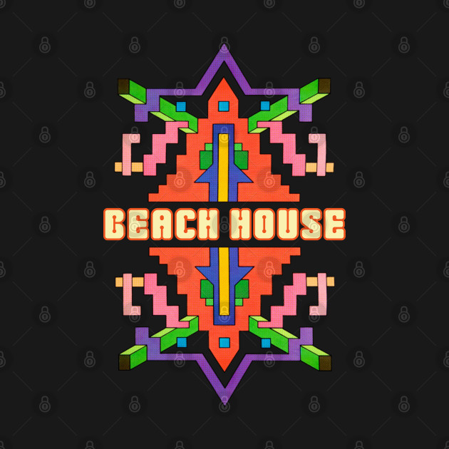 Disover Beach House //\\ Retro Psychedelic Design - Beach House - T-Shirt