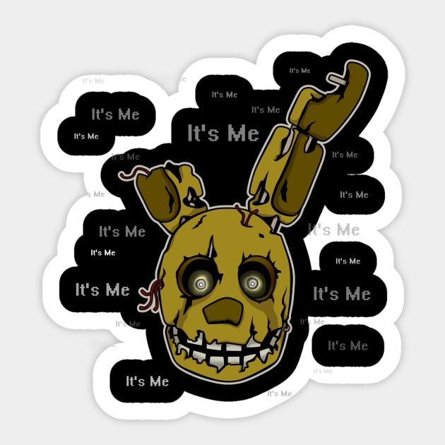 Five Nights at Freddy's - Toy Bonnie - It's Me - Springtrap - Sticker