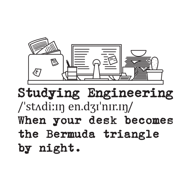 Studying Engineering Messy Desk by yeoys