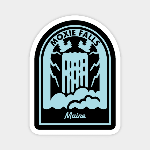 Moxie Falls Maine Magnet by HalpinDesign