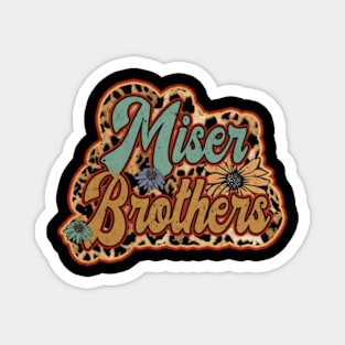 Retro Miser Gifts Name Brothers Flowers Personalized Styles Magnet