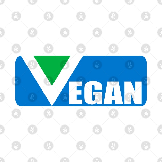Vegan word and the official Vegan Flag by RiverPhildon