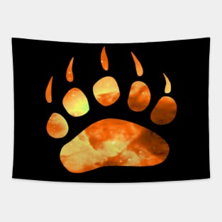 Galaxy Bear Paw Tapestry