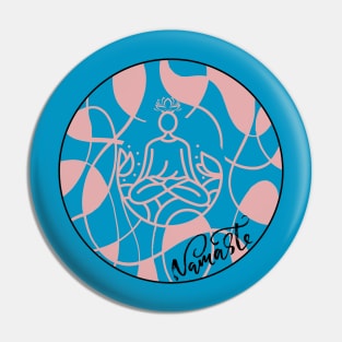 NAMASTE YOGA ABSTRAT LOTUS FLOWER Pin