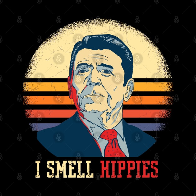 I smell Hippies- Ronald Reagan by JayD World