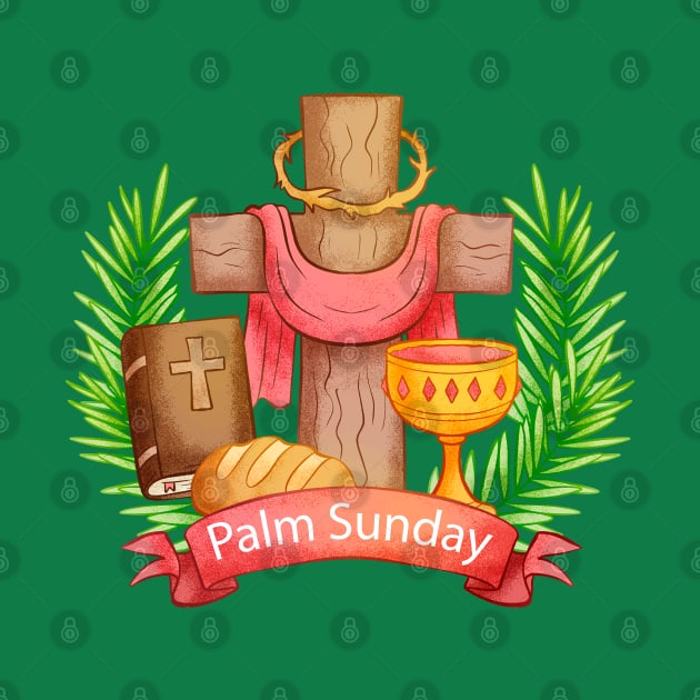 Palm Sunday Illustration by Mako Design 