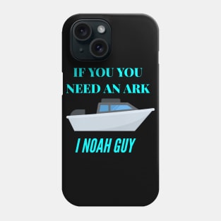 Funny Fishing Noah Ark Boat Christian Pun Joke Phone Case