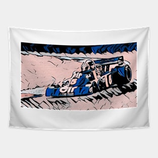 6 Wheeler Formula 1 Race Car Tapestry