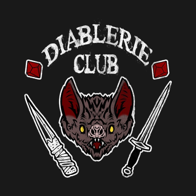 Diablerie Club - White Text by ATL By Night Store