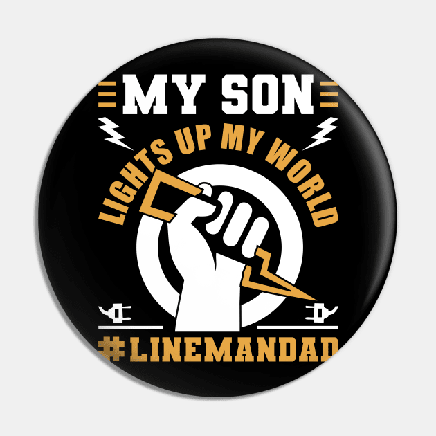 My Son Lights Up My World Pin by Caskara